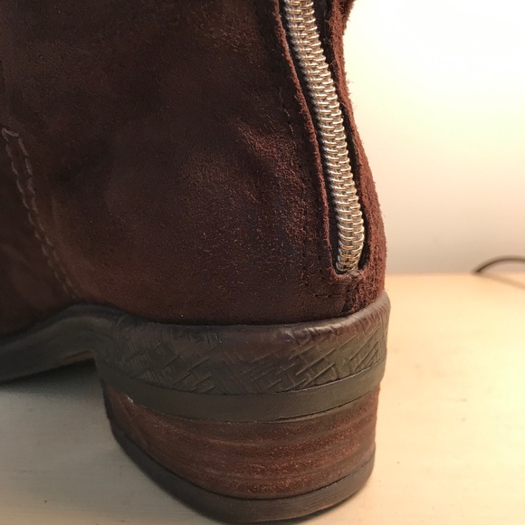 FERNWEH BOHEME BROWN SUEDE SLOUCH ANKLE BOOTS - Picture 10 of 10